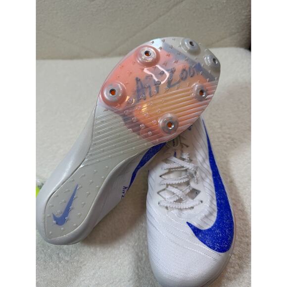 Nike Air Zoom Maxfly Prototype Sprint Spikes Mens 7 White Blue FD8396-900 NWOB main image 4